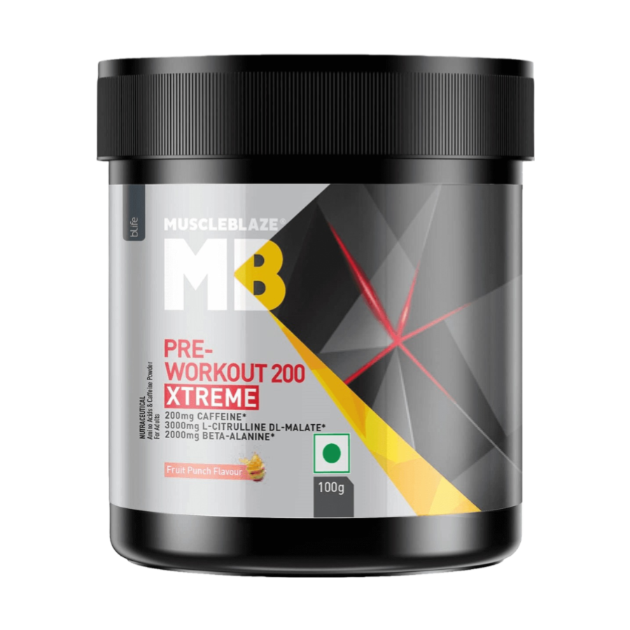 MuscleBlaze PRE Workout 200 Xtreme, 100 g - 15 Servings